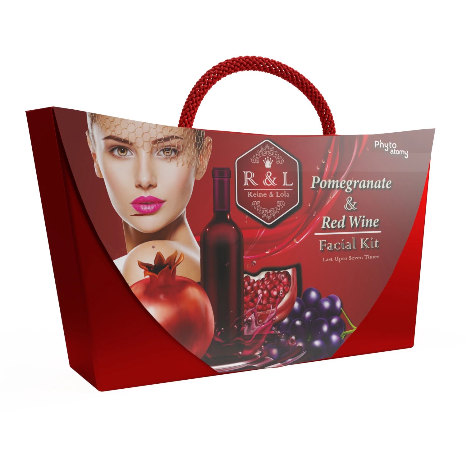 SCBV B2B R & L Pomegranate & Red Wine Facial Kit 4 Pcs.